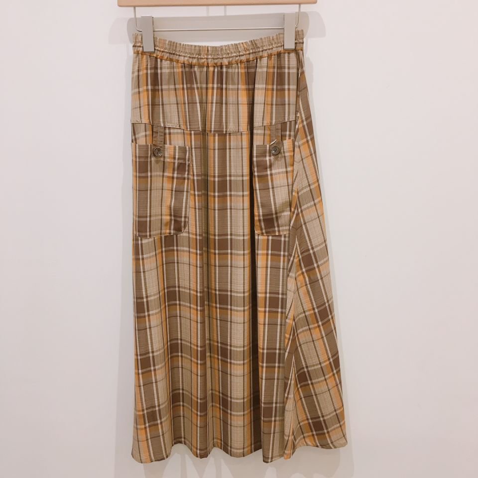 SARAHWEAR - ＜Marche Skirt＞ レーヨンチェックのマルシェスカート (C21700)