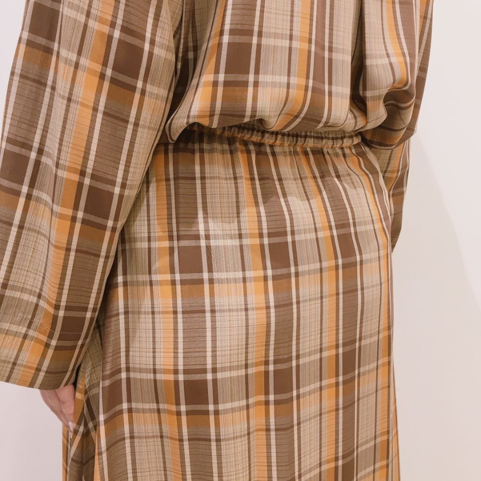 SARAHWEAR - ＜Marche Skirt＞ レーヨンチェックのマルシェスカート (C21700)