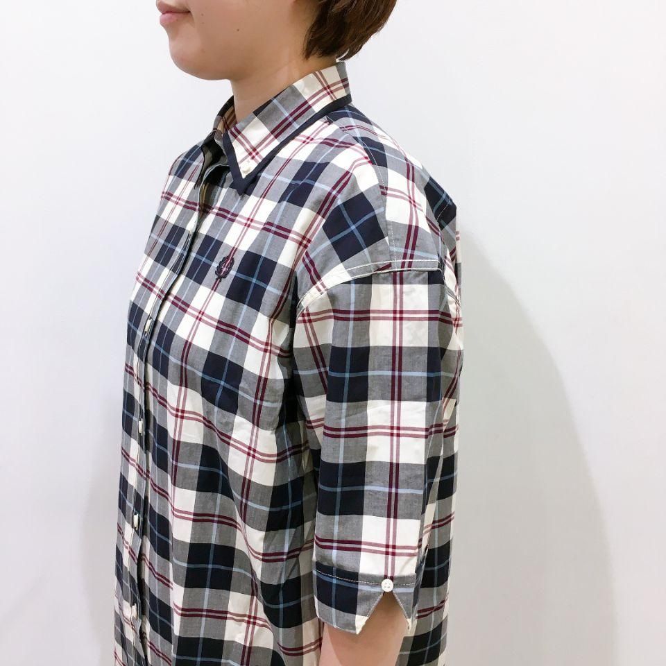 美品FREDPERRYInterdetail Tartan ShirtDress 美品FREDPERRYInterdetail Tartan ShirtDress - メルカリ