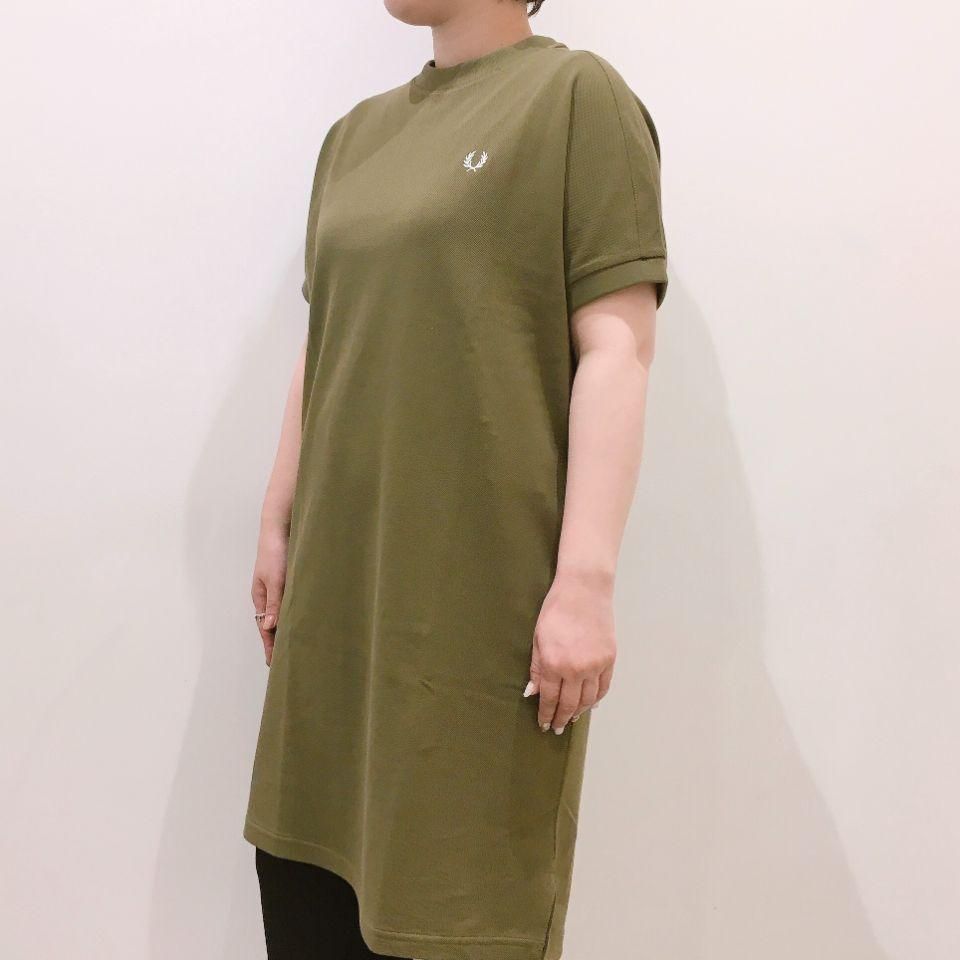 【新品】FREDPERRY BOXY PIQUE T-SHIRT DRESS Fred Perry Boxy Pique T Shirt Dress | Oxygen Clothing