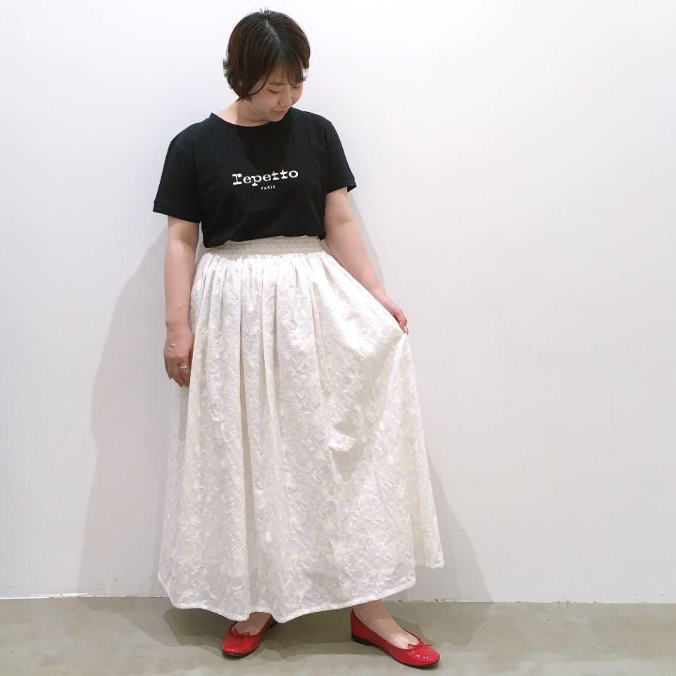 Michel beaudouin - エンブロイダリー フレアスカート（MB-A7205