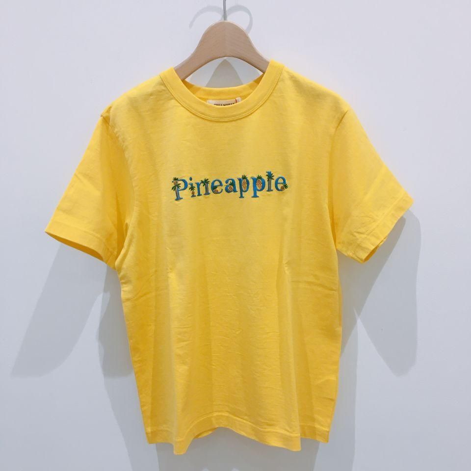 CHILD WOMAN - 40/2天竺 Pineapple/Flower 刺繍Tシャツ