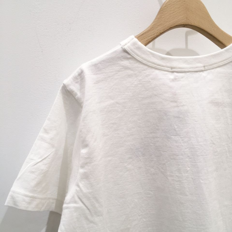 CPフラワー刺繍カットソーmuveilトップスTシャツ40白