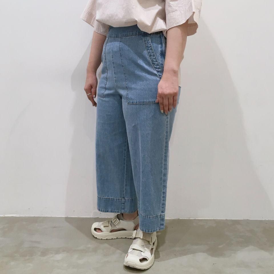 FIL DE FER - C/Liデニム 8分丈パンツ - Sheth Online Store FIL DE FER - C/Liデニム 8分丈パンツ - Sheth Online Store