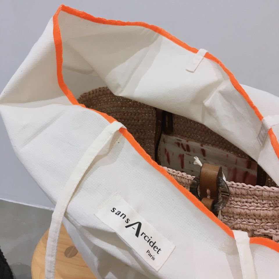 sans arcidet - ラフィア boris bag M （正規取扱商品）