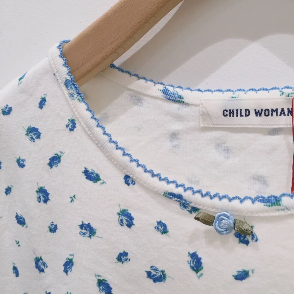 CHILD WOMAN - フライス小花プリント半袖プルオーバー（0101CT018221）（正規取扱品）