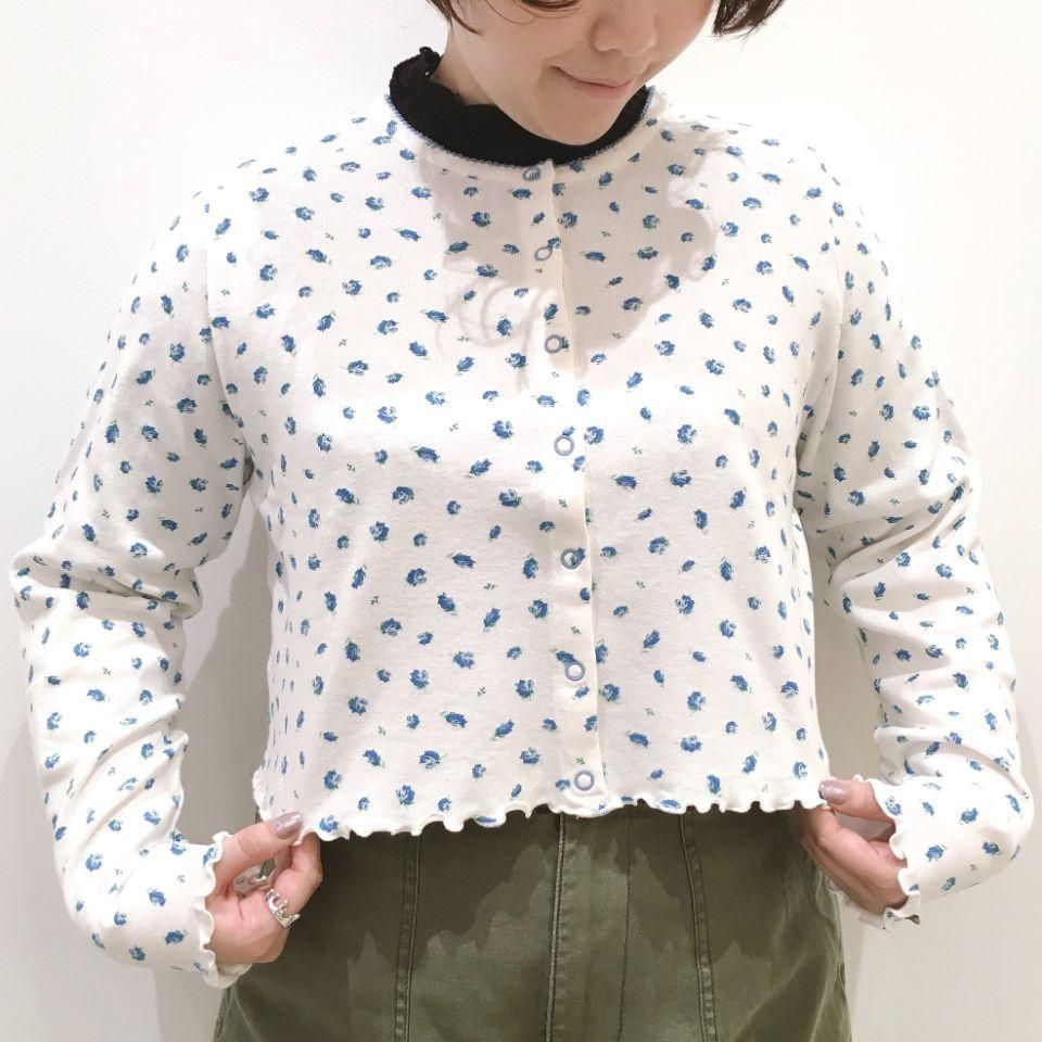 CHILD WOMAN - フライス小花プリントカーディガン(0101CT019221 CHILD WOMAN - フライス小花プリントカーディガン(0101CT019221