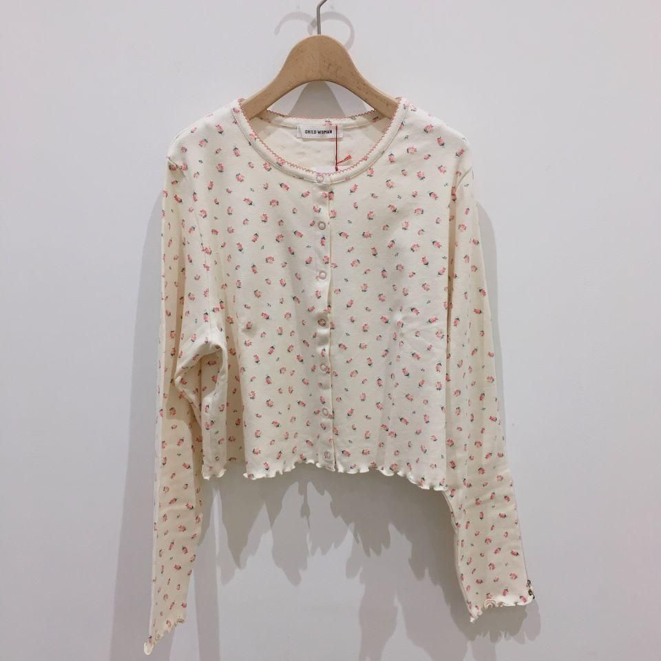 CHILD WOMAN - フライス小花プリントカーディガン(0101CT019221 CHILD WOMAN - フライス小花プリントカーディガン(0101CT019221