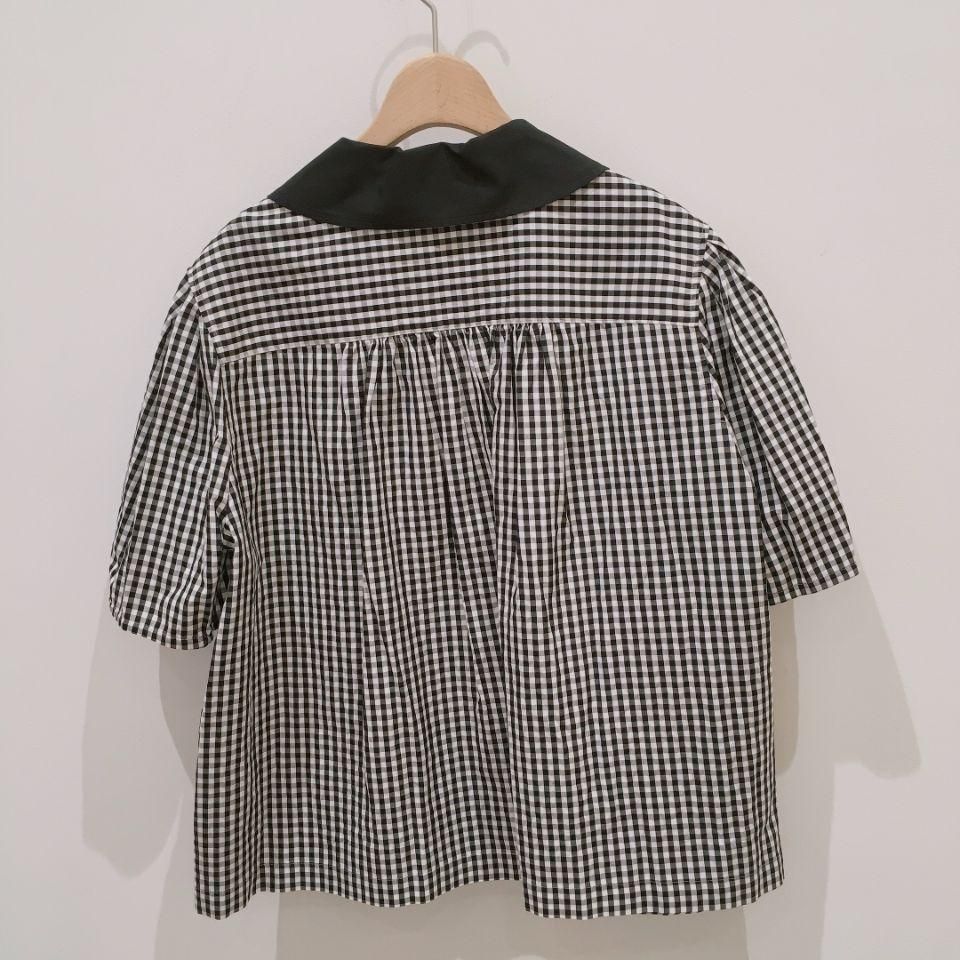 CHILD WOMAN パフ袖チェックブラウス セール】☆パフ袖チェックブラウス（シャツ/ブラウス）｜CHILD