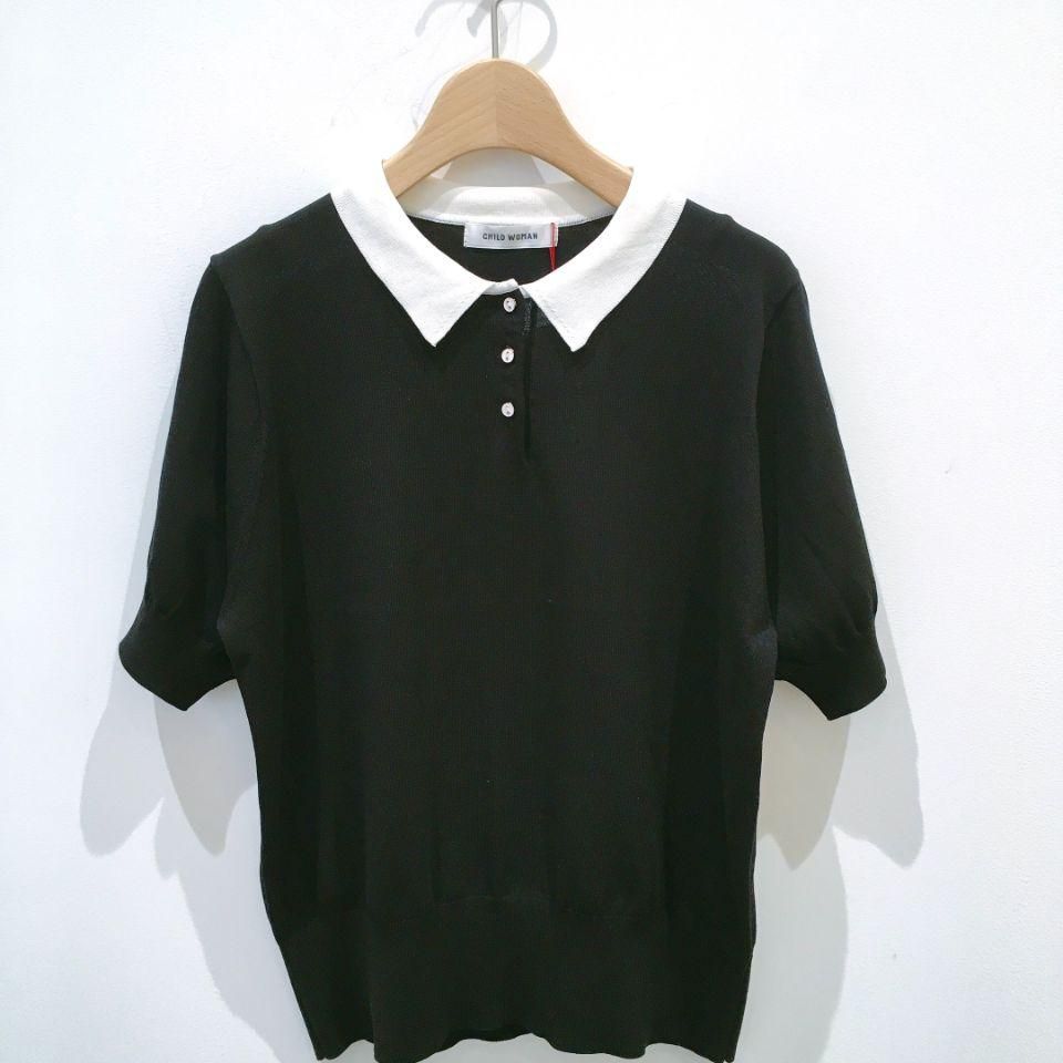 CHILD WOMAN - ICE COTTON ニットポロ（0101KN008221）（正規