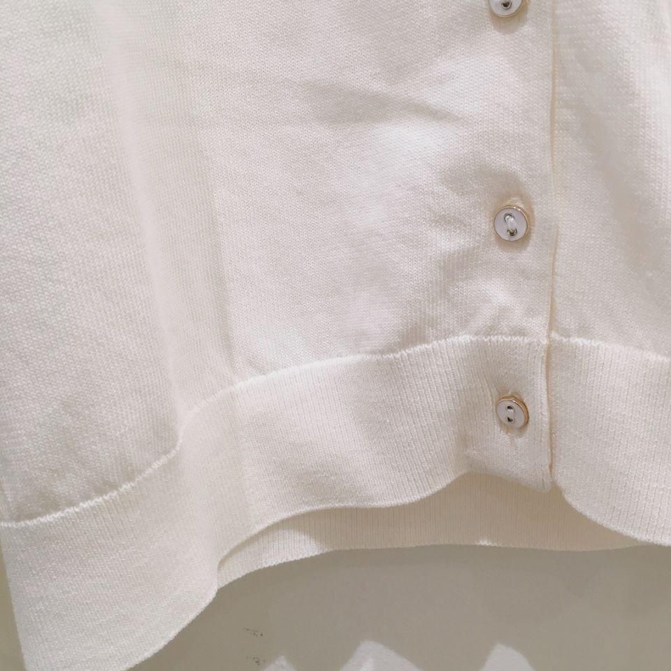 高感度ショップで2023年売れたブランド CHILD WOMAN - ICE COTTON クルーネックショートカーディガン トップス