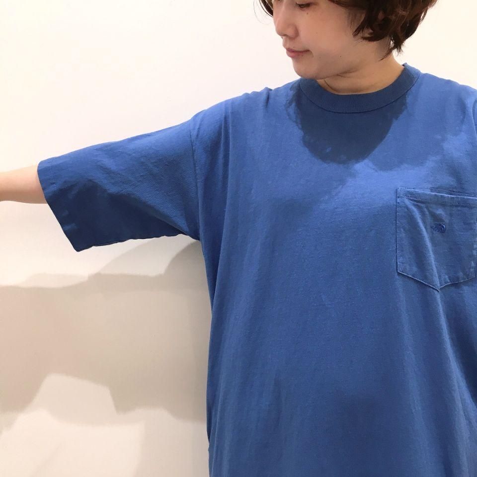 即完　新品　希少カラー　ENGINEERED GARMENTS コラボ　NAVY THE NORTH FACE PURPLE LABEL - 5.35oz H/S Crew Neck Dress(NTW3212N