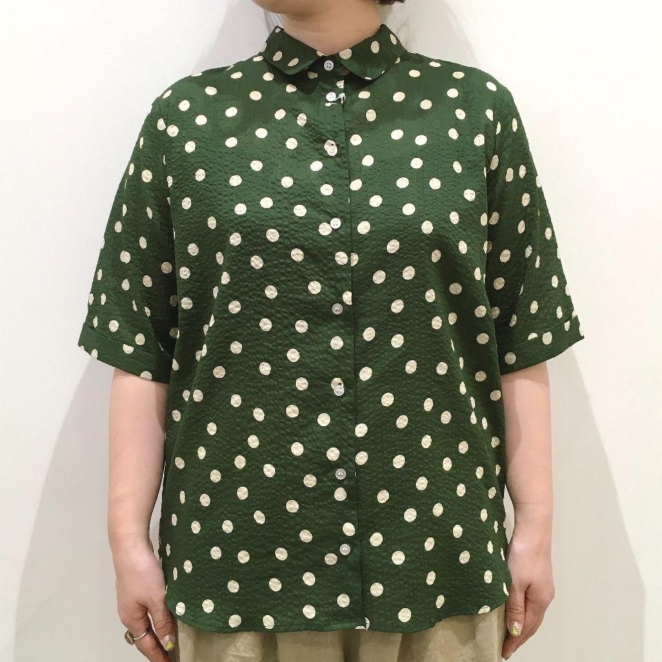 【美品】Rough and Swell ドット柄シャツ 美品】Rough and Swell ドット柄シャツ