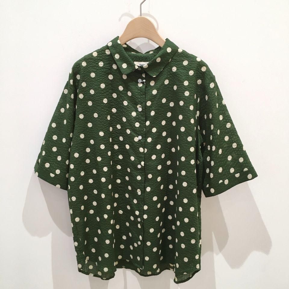 【美品】Rough and Swell ドット柄シャツ 美品】Rough and Swell ドット柄シャツ