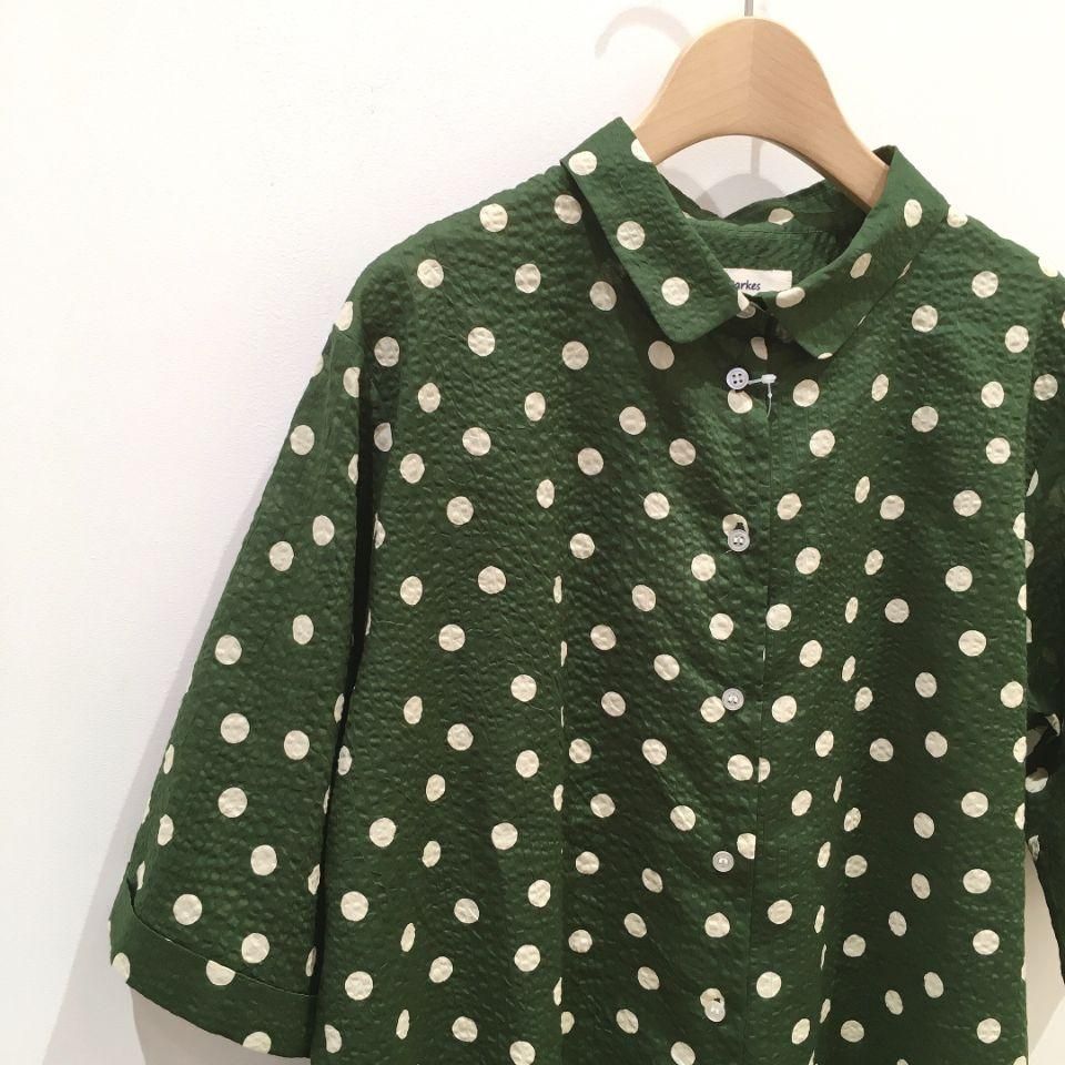 【美品】Rough and Swell ドット柄シャツ 美品】Rough and Swell ドット柄シャツ メンズウェア