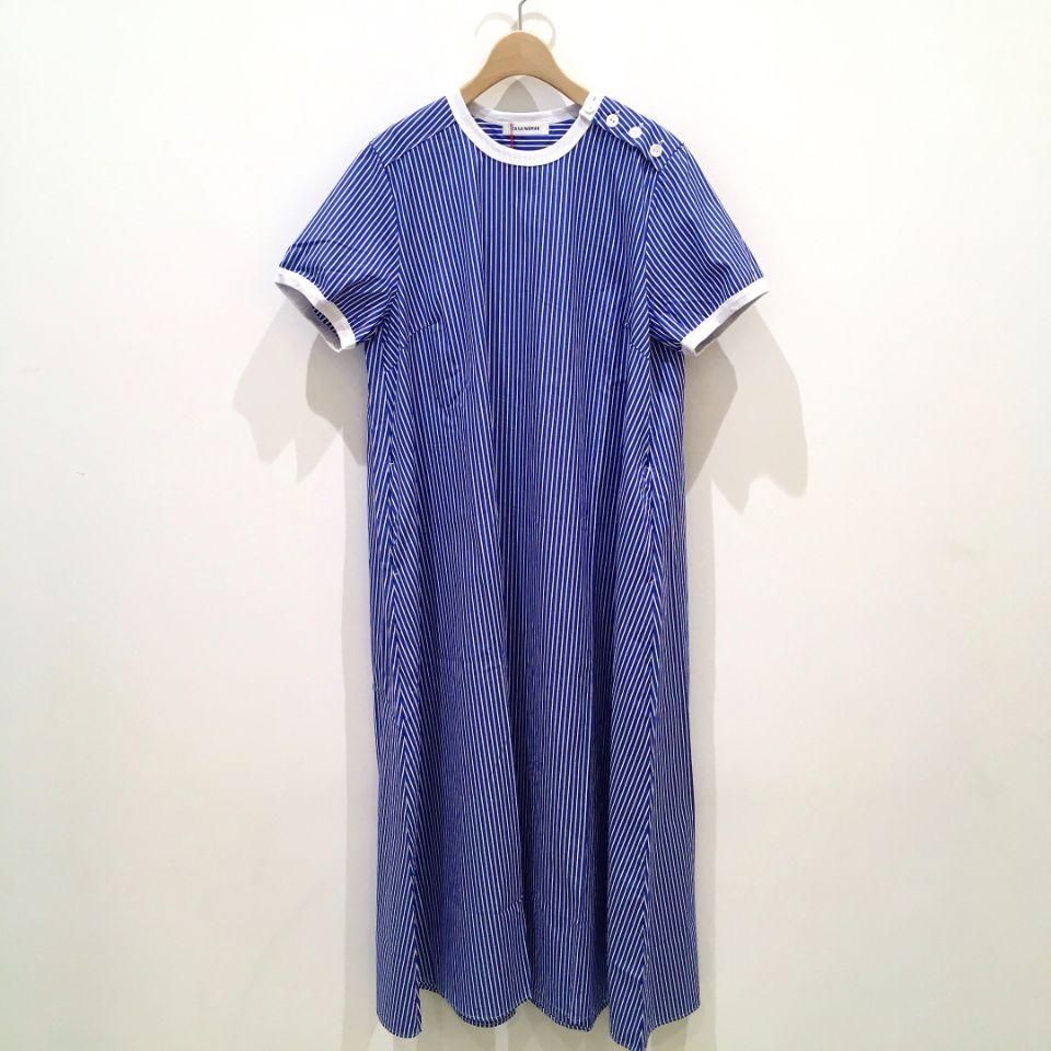 シャツワンピース ロングワンピース エスニック風 ストライプ柄