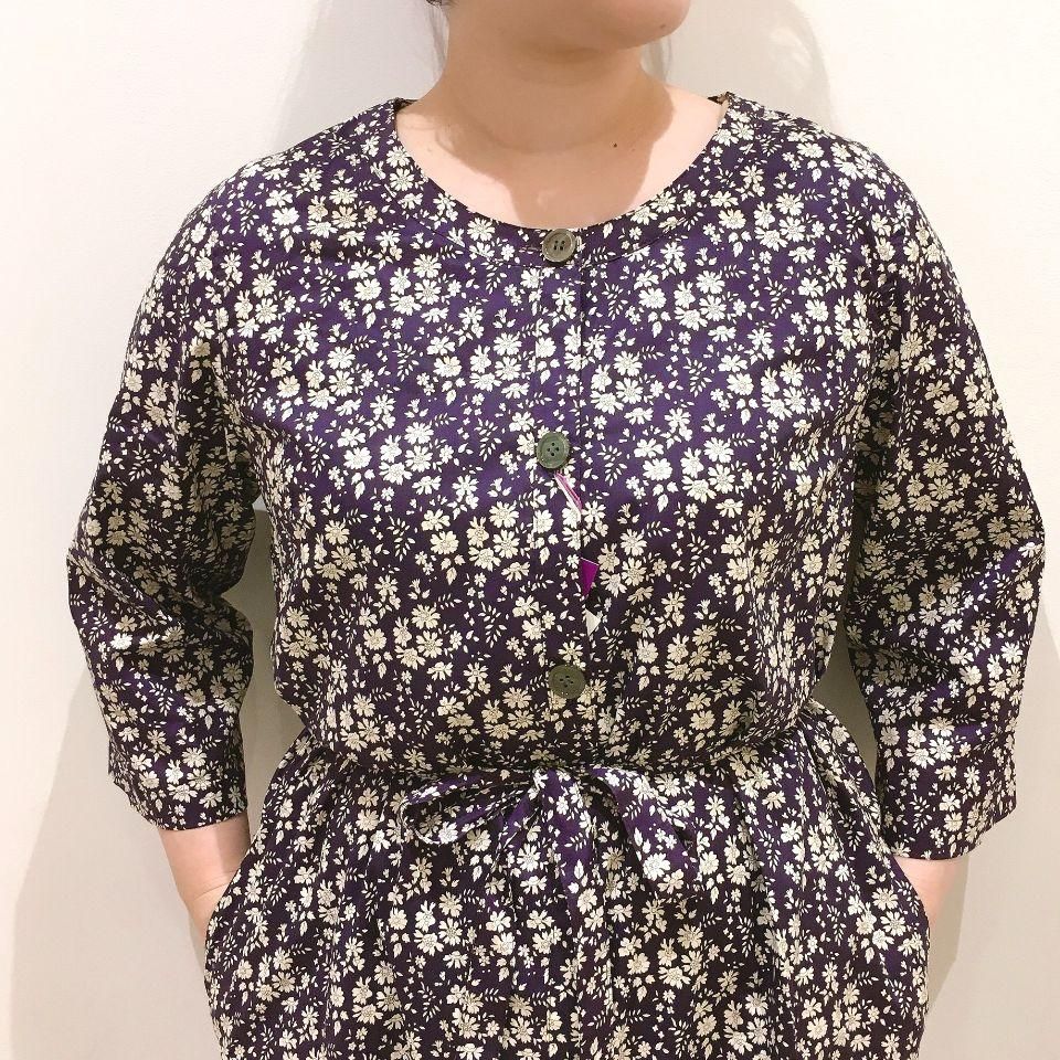 新品 Sarahwear サラウェア ワッフル地ワンピース 黒 Fサイズ 日本製 Sarahwear サラウェア デニムワンピース ファーマーズドレス