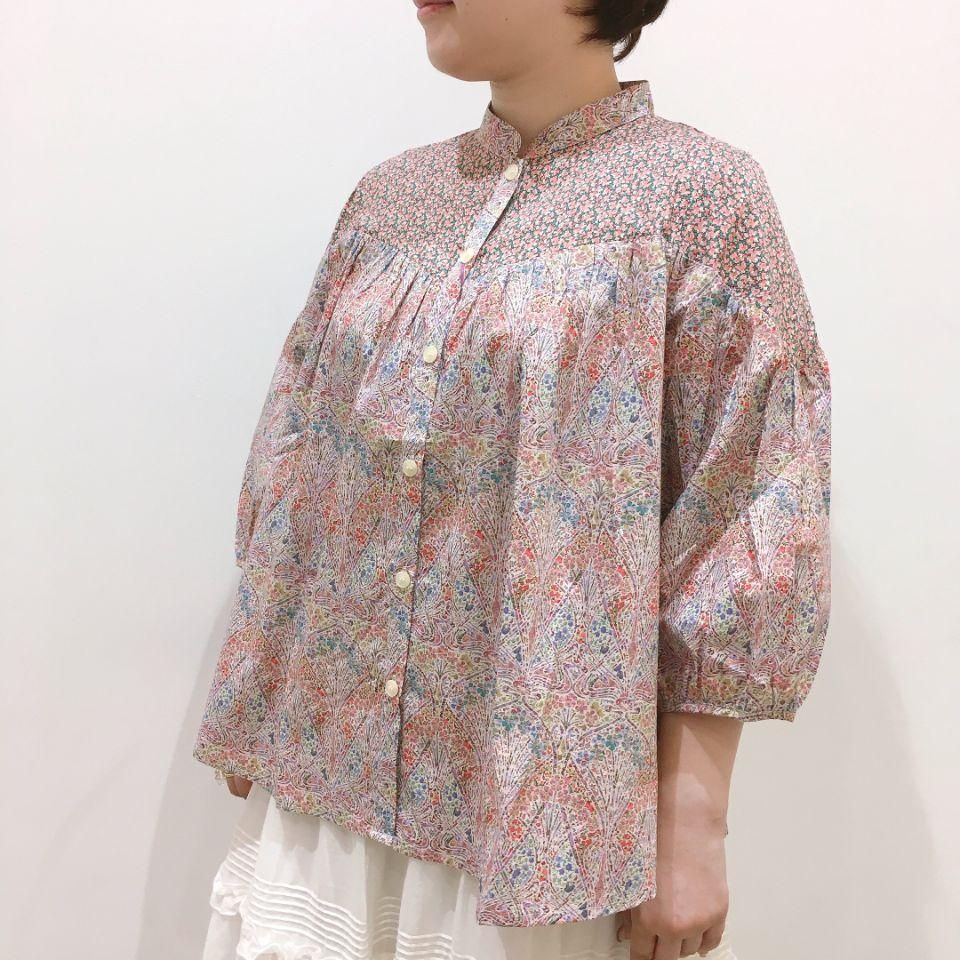SARAHWEAR - <Lily>パッチワーク ブラウス リバティ SARAHWEAR - <Lily>パッチワーク ブラウス リバティ