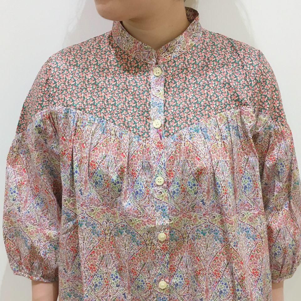 SARAHWEAR - <Lily>パッチワーク ブラウス リバティ SARAHWEAR - <Lily>パッチワーク ブラウス リバティ