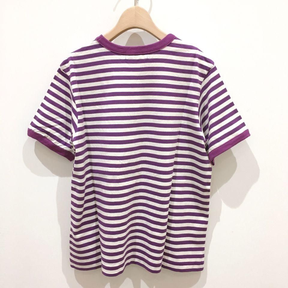CHILD WOMAN - 40/2ボーダーシルケットくま刺繍Tシャツ CHILD WOMAN - 40/2ボーダーシルケットくま刺繍Tシャツ
