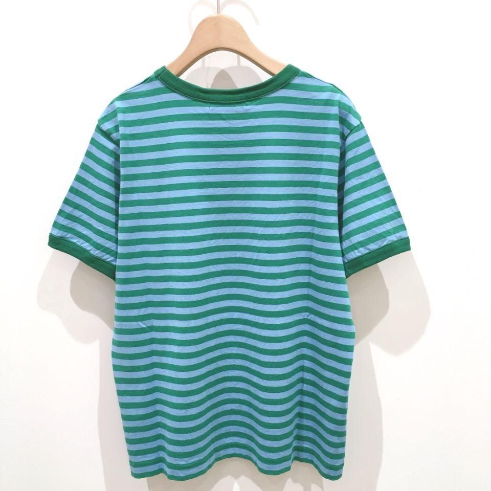 CHILD WOMAN - 40/2ボーダーシルケットくま刺繍Tシャツ CHILD WOMAN - 40/2ボーダーシルケットくま刺繍Tシャツ