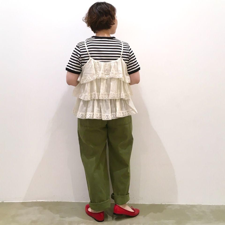 CHILD WOMAN - <Dot and Stripes>コットンボイル×マニーレース CHILD WOMAN - <Dot and Stripes>コットンボイル×マニーレース