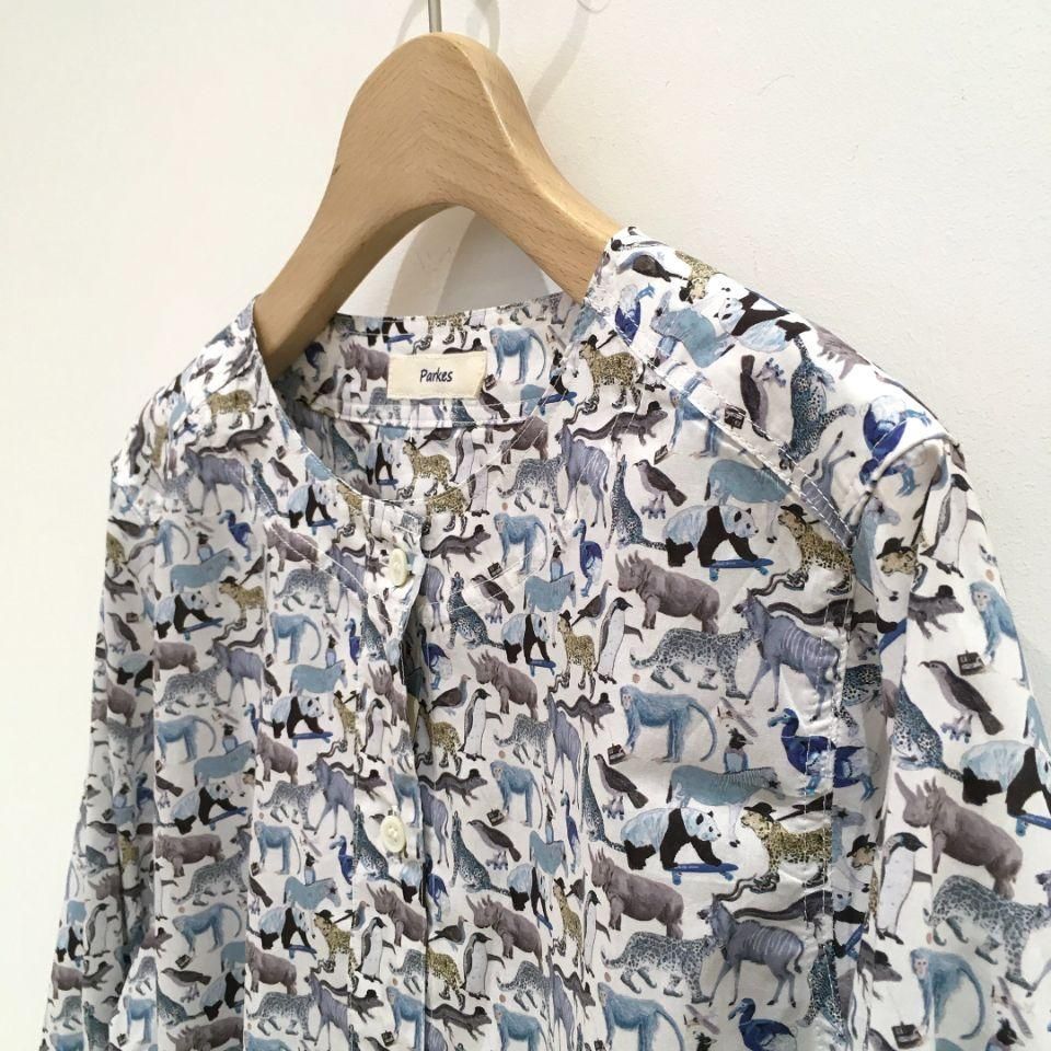 新品登場 Parkes - クルーネックヨークシャツ （リバティコレクション トップス
