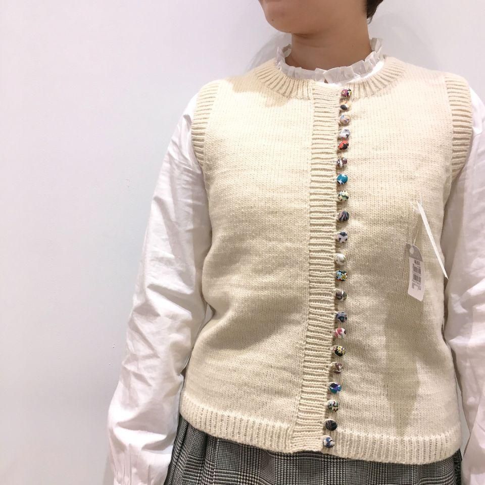 estelle - リバティ釦のベスト - Sheth Online Store - シス
