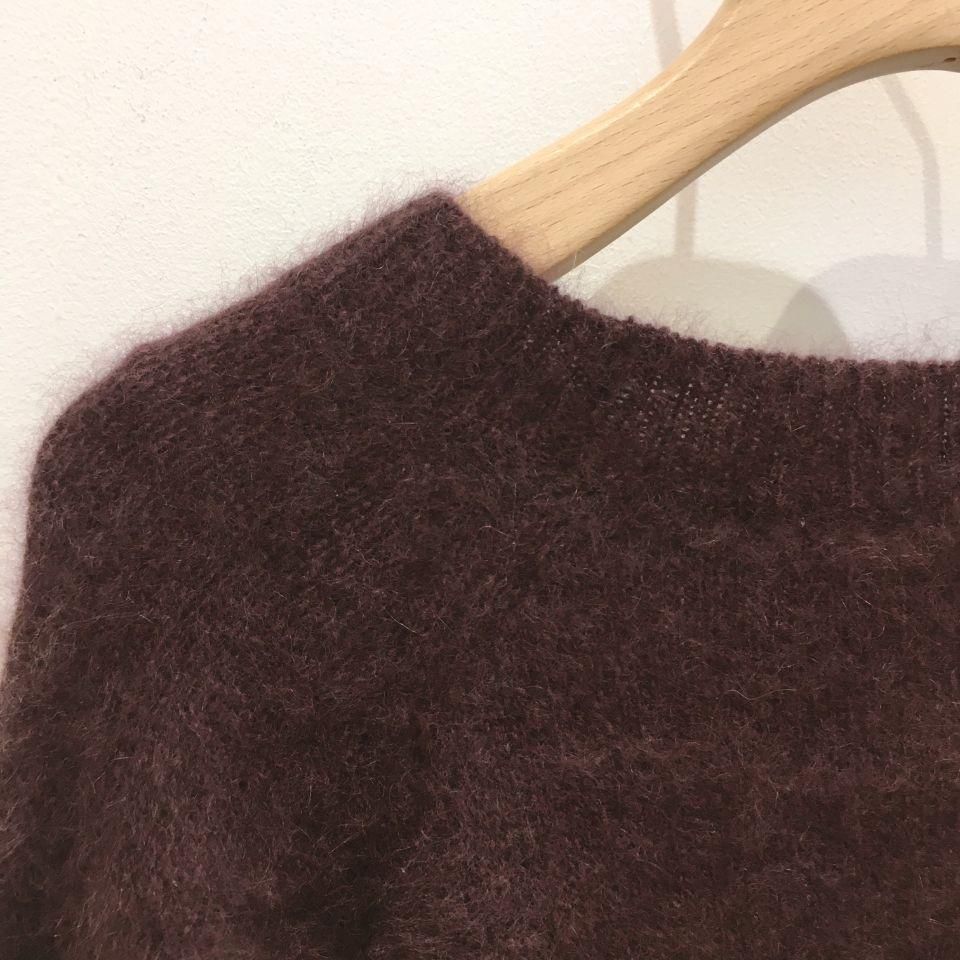 NOMBRE IMPAIR - ブラッシュウールラウンドネックニット - Sheth