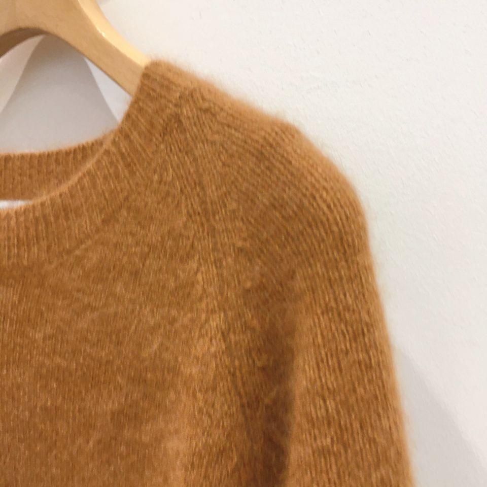 ノンブルアンペール ウールクルーネックニット フェレット