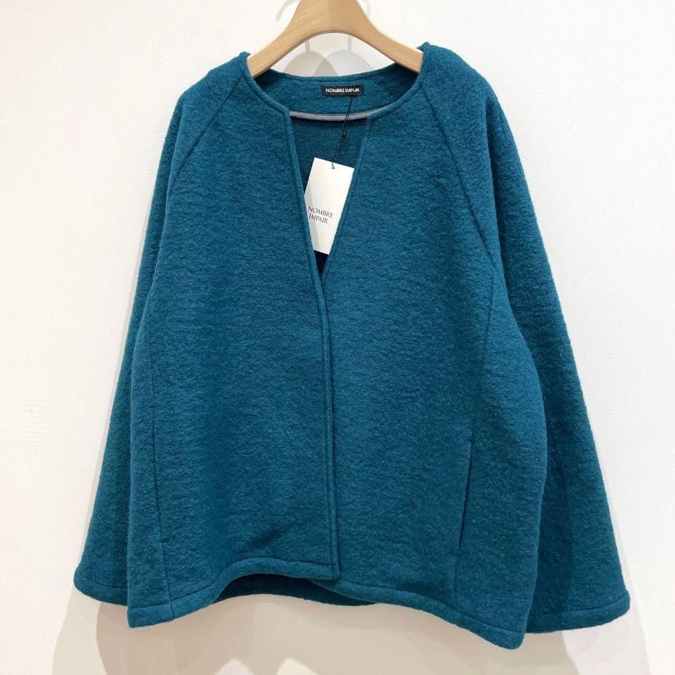 NOMBRE IMPAIR - スライバーニット ショートコート - Sheth NOMBRE IMPAIR - スライバーニット ショートコート - Sheth