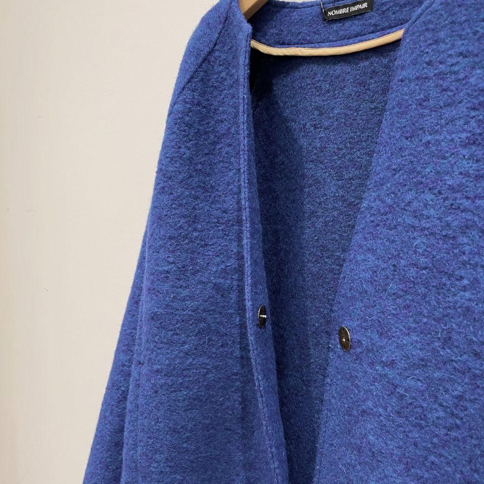 NOMBRE IMPAIR - スライバーニット ショートコート - Sheth NOMBRE IMPAIR - スライバーニット ショートコート - Sheth