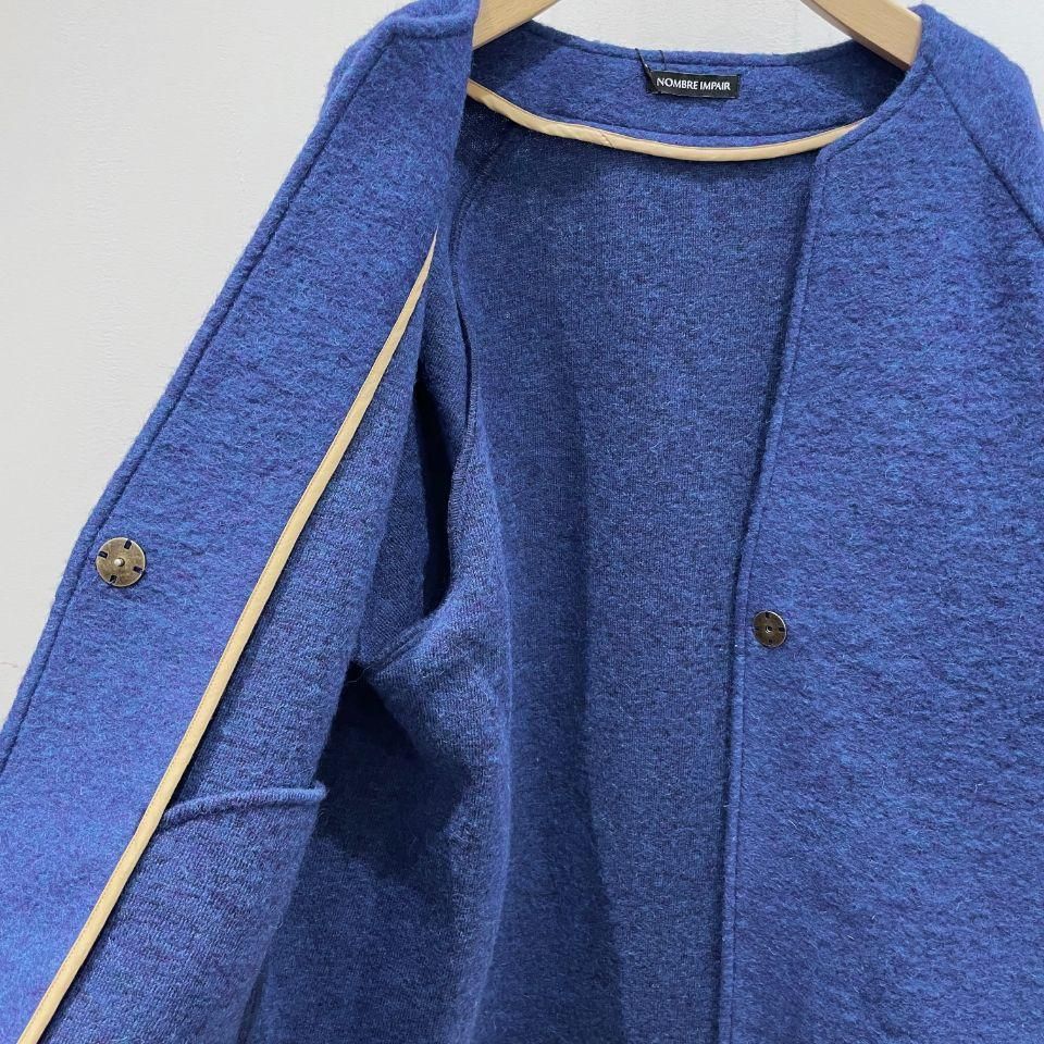 NOMBRE IMPAIR - スライバーニット ショートコート - Sheth