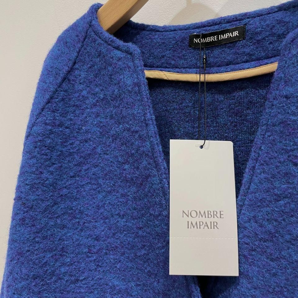 NOMBRE IMPAIR - スライバーニット ショートコート - Sheth NOMBRE IMPAIR - スライバーニット ショートコート - Sheth