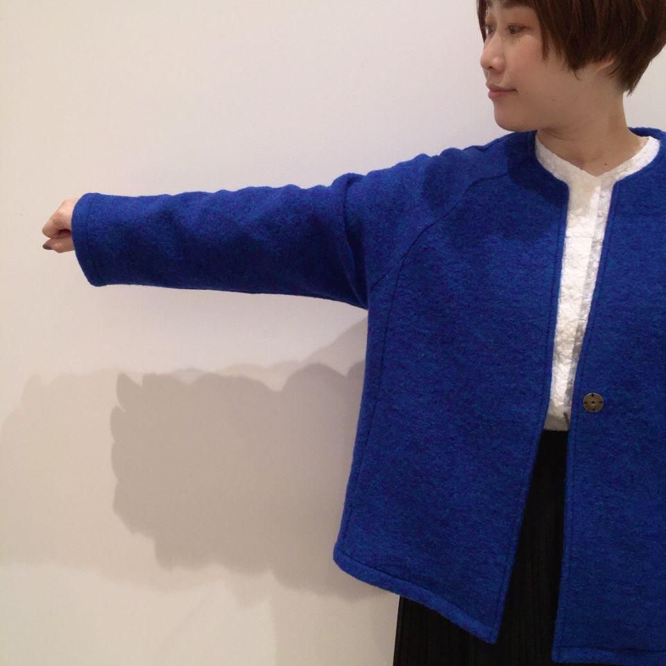 NOMBRE IMPAIR - スライバーニット ショートコート - Sheth NOMBRE IMPAIR - スライバーニット ショートコート - Sheth