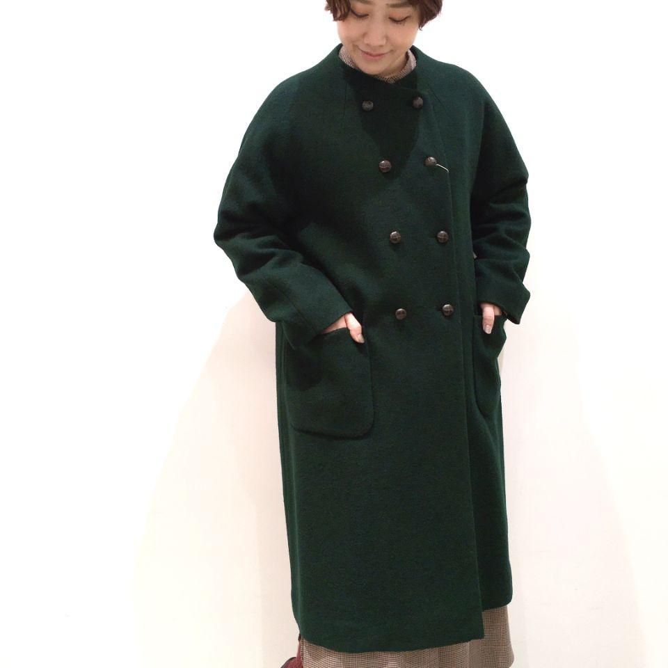 Le minor - ウールリングソフト圧縮 ノーカラーダブルブレスト Le minor - ウールリングソフト圧縮 ノーカラーダブルブレスト