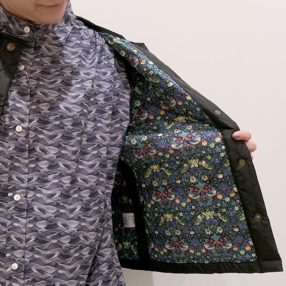 Le minor - 高密度タフタ×LIBERTY キルティングジャケット