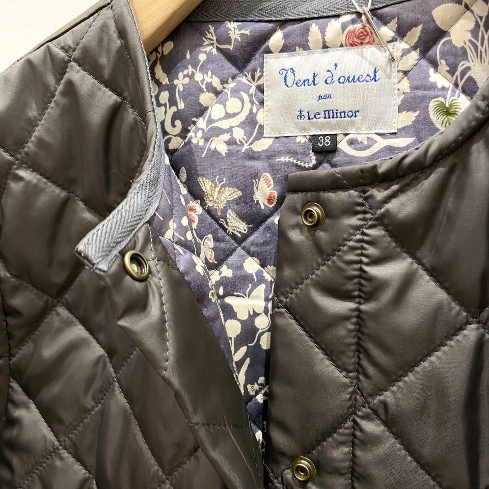 Le minor - 高密度タフタ×LIBERTY キルティングジャケット
