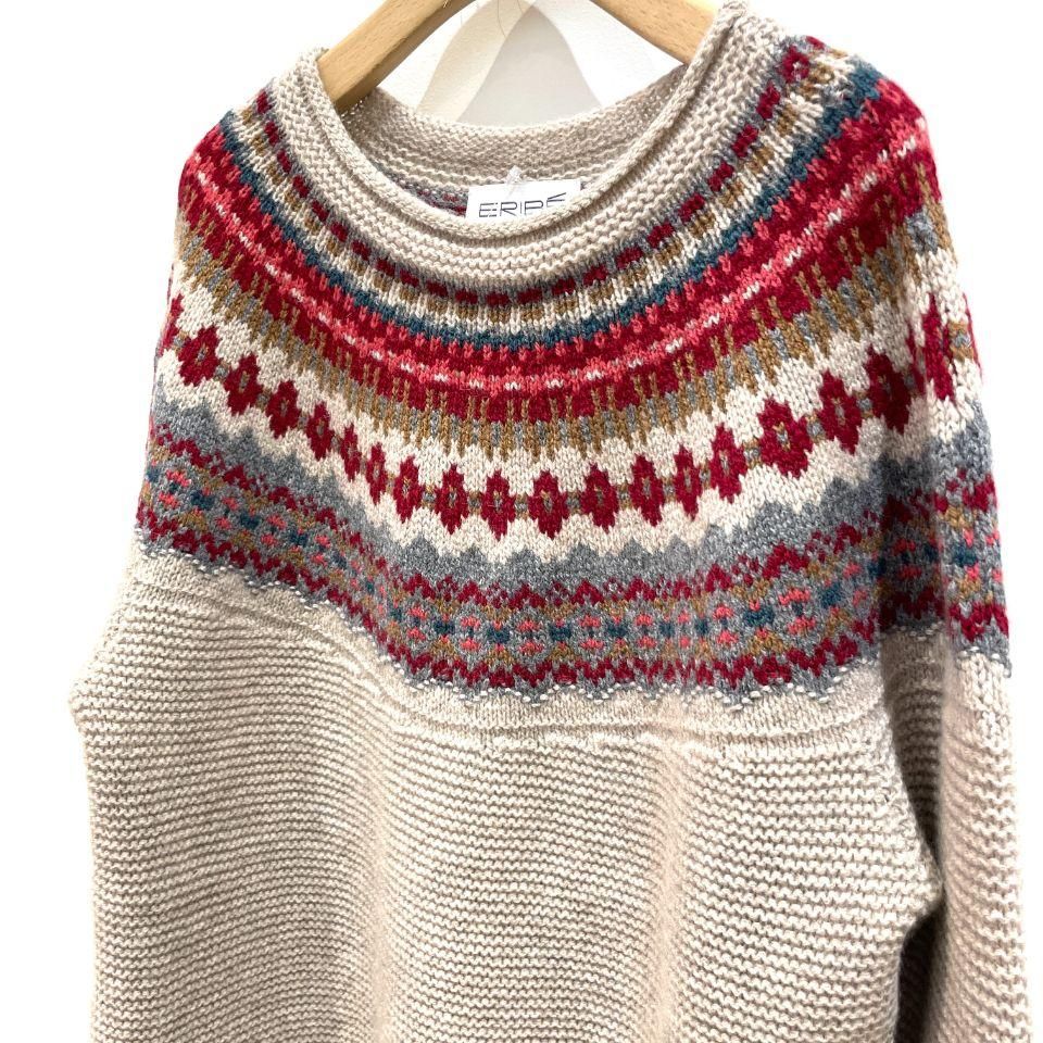 ERIBE - フェアアイル柄のクルーネックセーター(Stoneybrek Sweater) - Sheth Online Store - シスオンラインストア