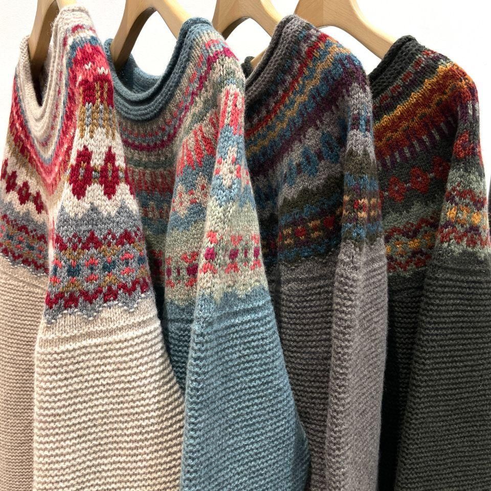 ERIBE - フェアアイル柄のクルーネックセーター(Stoneybrek Sweater) - Sheth Online Store - シスオンラインストア