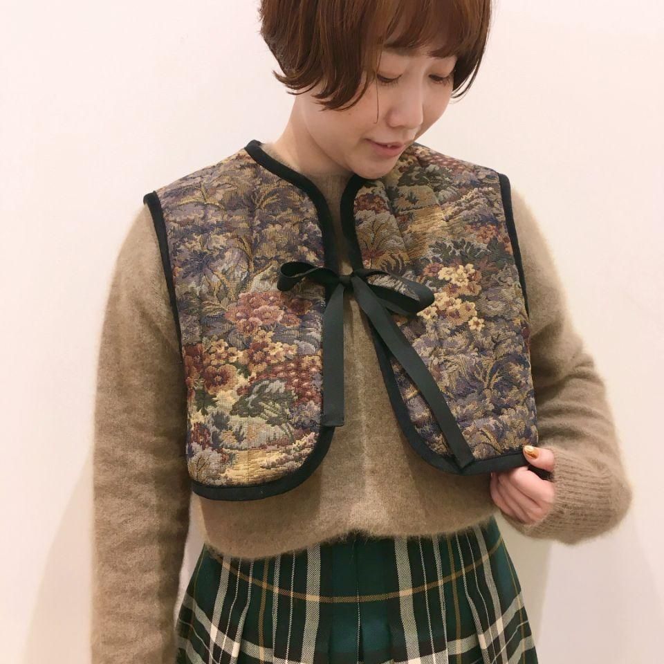 LAVENHAM - JACQUARD TIE UP GILET WOMENS(正規取扱商品 LAVENHAM - JACQUARD TIE UP GILET WOMENS(正規取扱商品