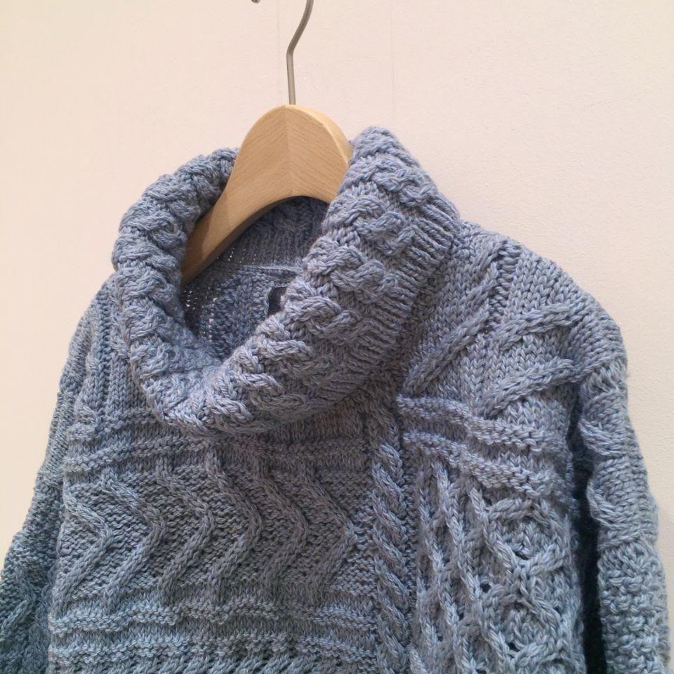 ARAN WOOLLEN MILLS - ケーブル編みオフタートルセーター（正規
