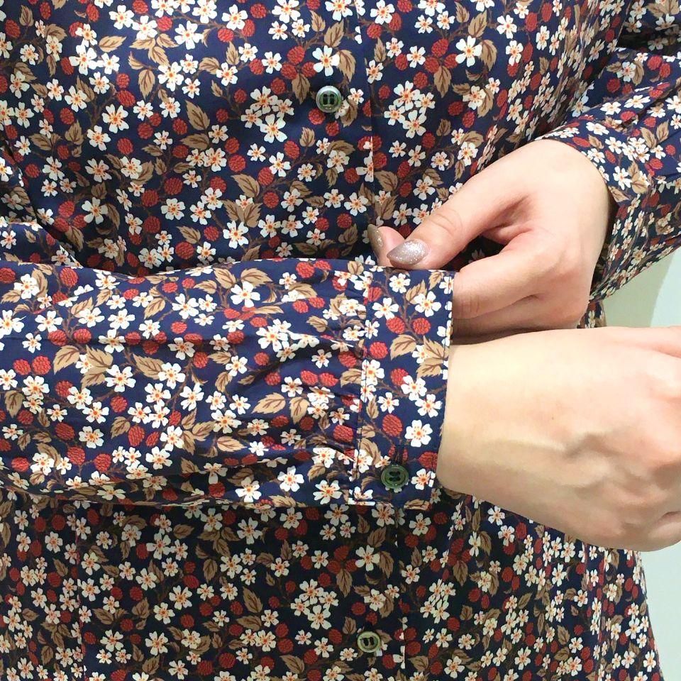 新品・IT36・イタリア製】DSQUARED2・ヨーク切替 花柄ブラウス