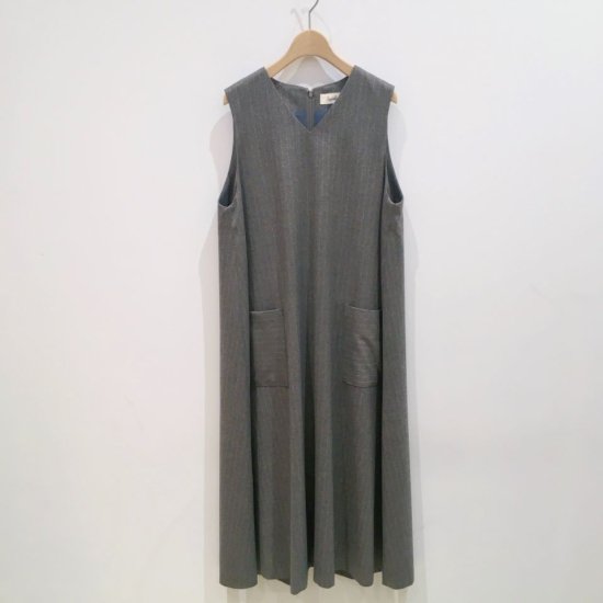 SARAHWEAR - ＜Yuko＞Frannel Chalk Stripe Jumper Skirt（C4229)
