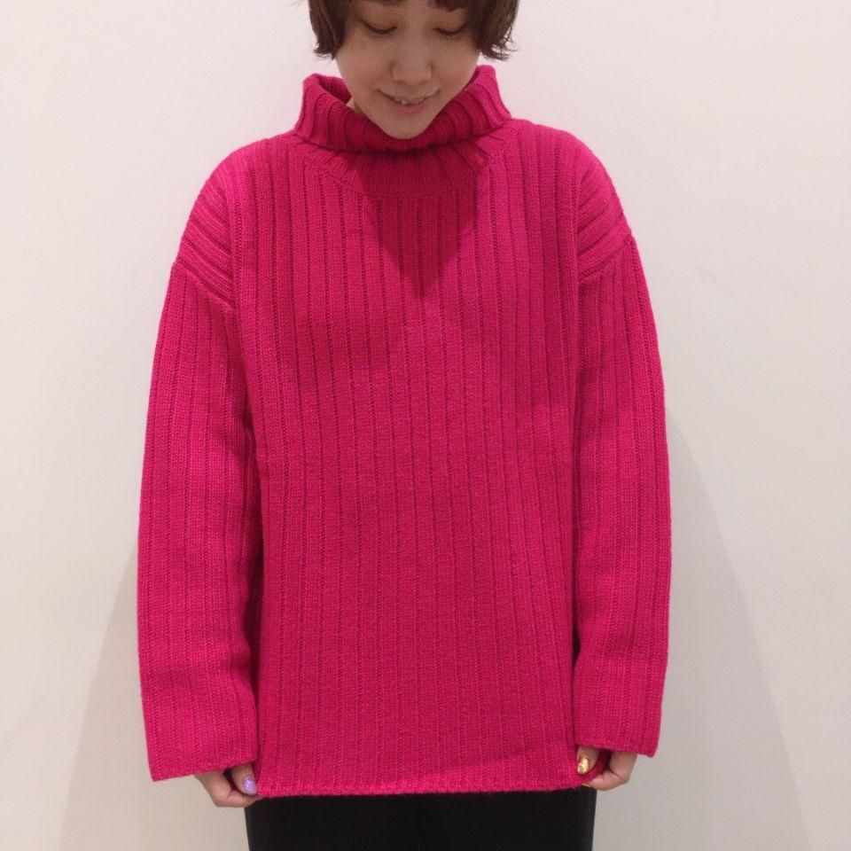 FIL DE FER - カラフルラムナイロン タートルニット(1010722022