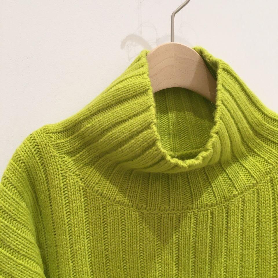 FIL DE FER - カラフルラムナイロン タートルニット(1010722022