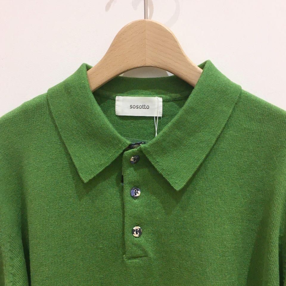 sosotto - (New)リバティプリント ボタンニットポロシャツ（42273112） - Sheth Online Store -  シスオンラインストア