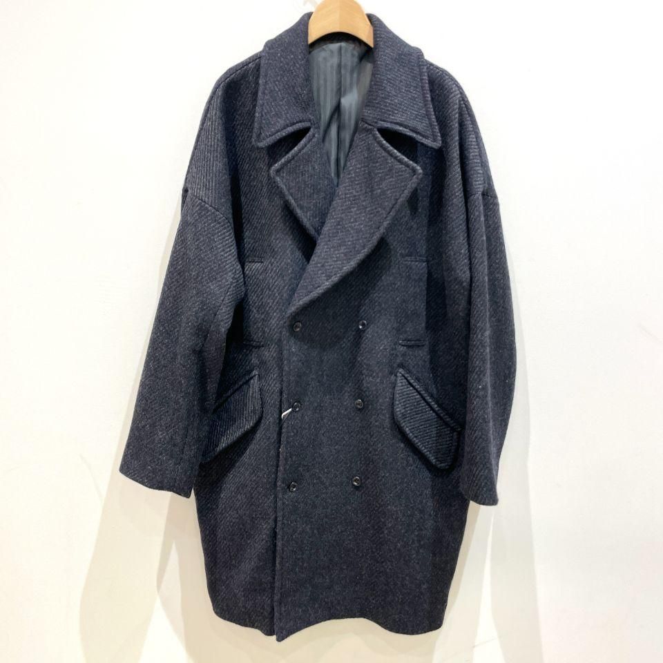 FIL DE FER - 綾織ウール ビッグPコート(1010020322) - Sheth Online