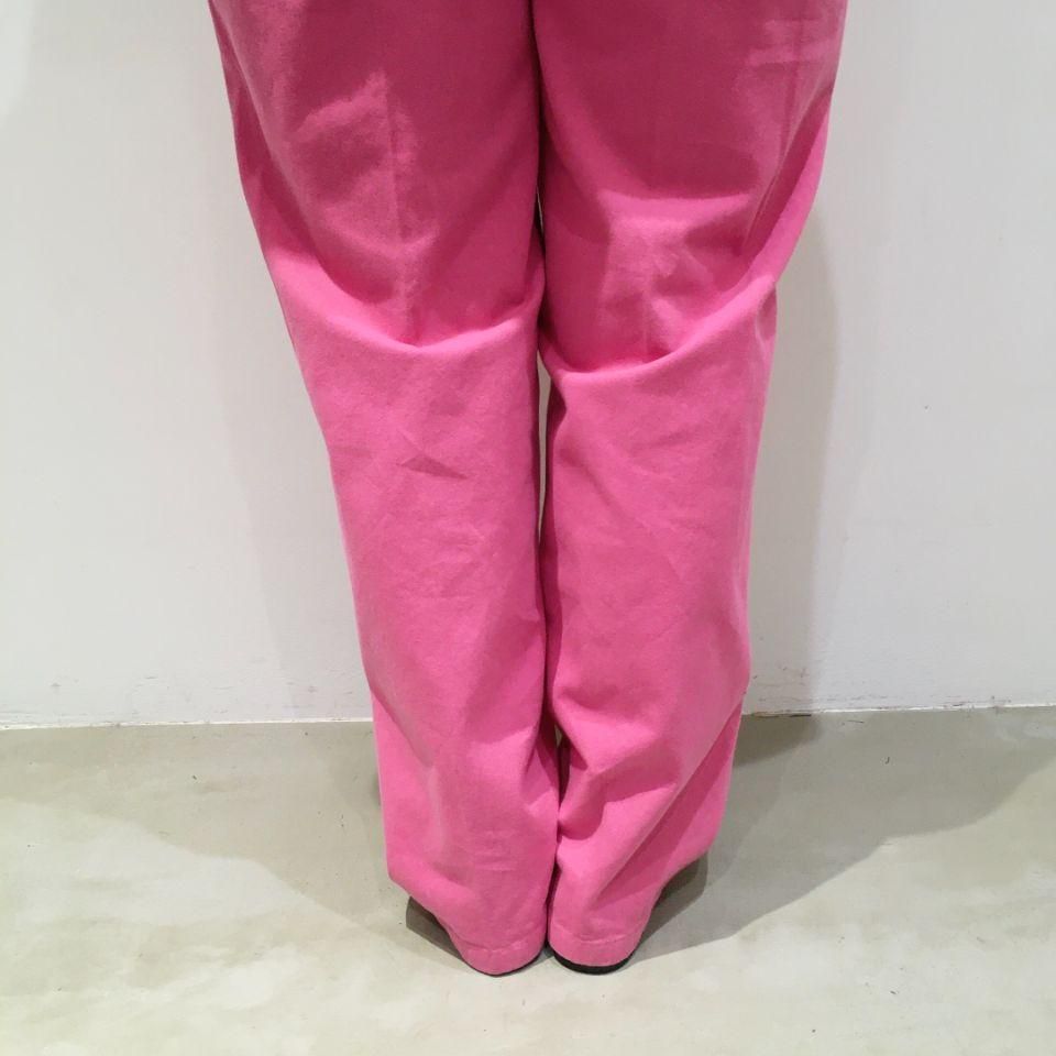 FIL DE FER - 製品染ピーチツイル イージーストレートパンツ