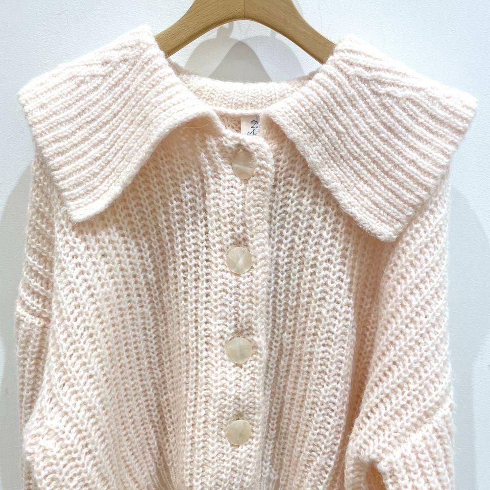 CHILD WOMAN - ＜Dot and Stripes＞太番モヘヤあぜ 衿つき